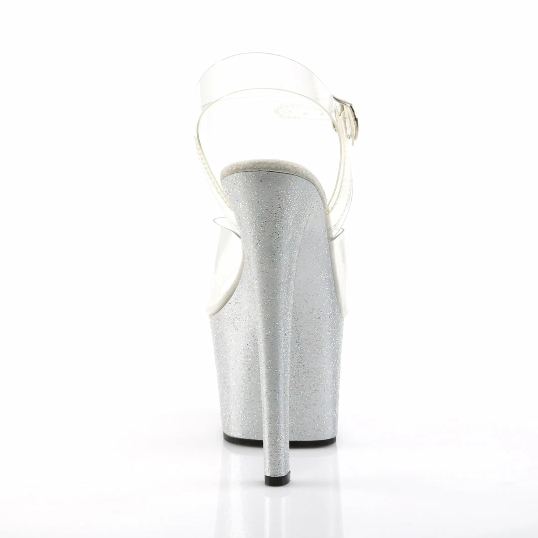 Pleaser SKY-308MG - Clr/Slv Exotic Dancing 6 Pleaser SKY-308MG - Clr/Slv Exotic Dancing