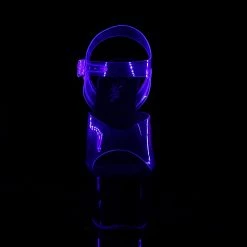 Pleaser SKY-308TT - Clr/Blk-Neon Pink