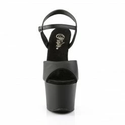 Pleaser Exotic Dancing SKY-309 - Blk Faux Leather/Blk Matte