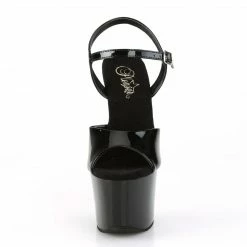 Pleaser SKY-309CRS - Blk/Blk-Slv AB RSTN Exotic Dancing