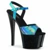 Pleaser SKY-309HG - Turquoise Hologram/Blk