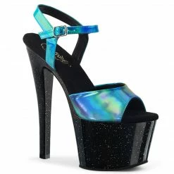 Pleaser SKY-309HG - Turquoise Hologram/Blk