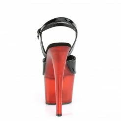 Pleaser SKY-309T - Blk Pat/Frosted Red Exotic Dancing