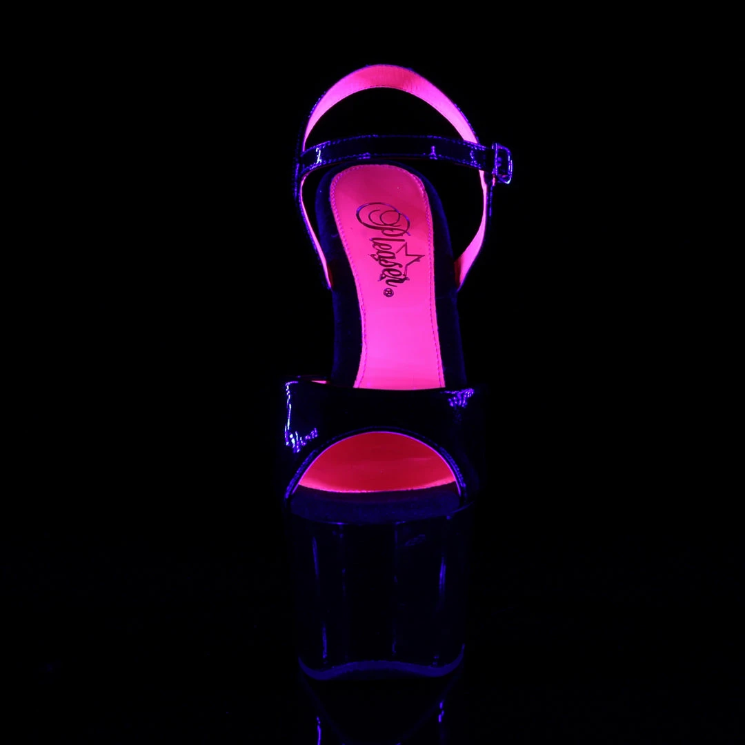 Pleaser SKY-309TT - Blk Pat/Blk-Neon H. Pink Exotic Dancing 4 Pleaser SKY-309TT - Blk Pat/Blk-Neon H. Pink Exotic Dancing