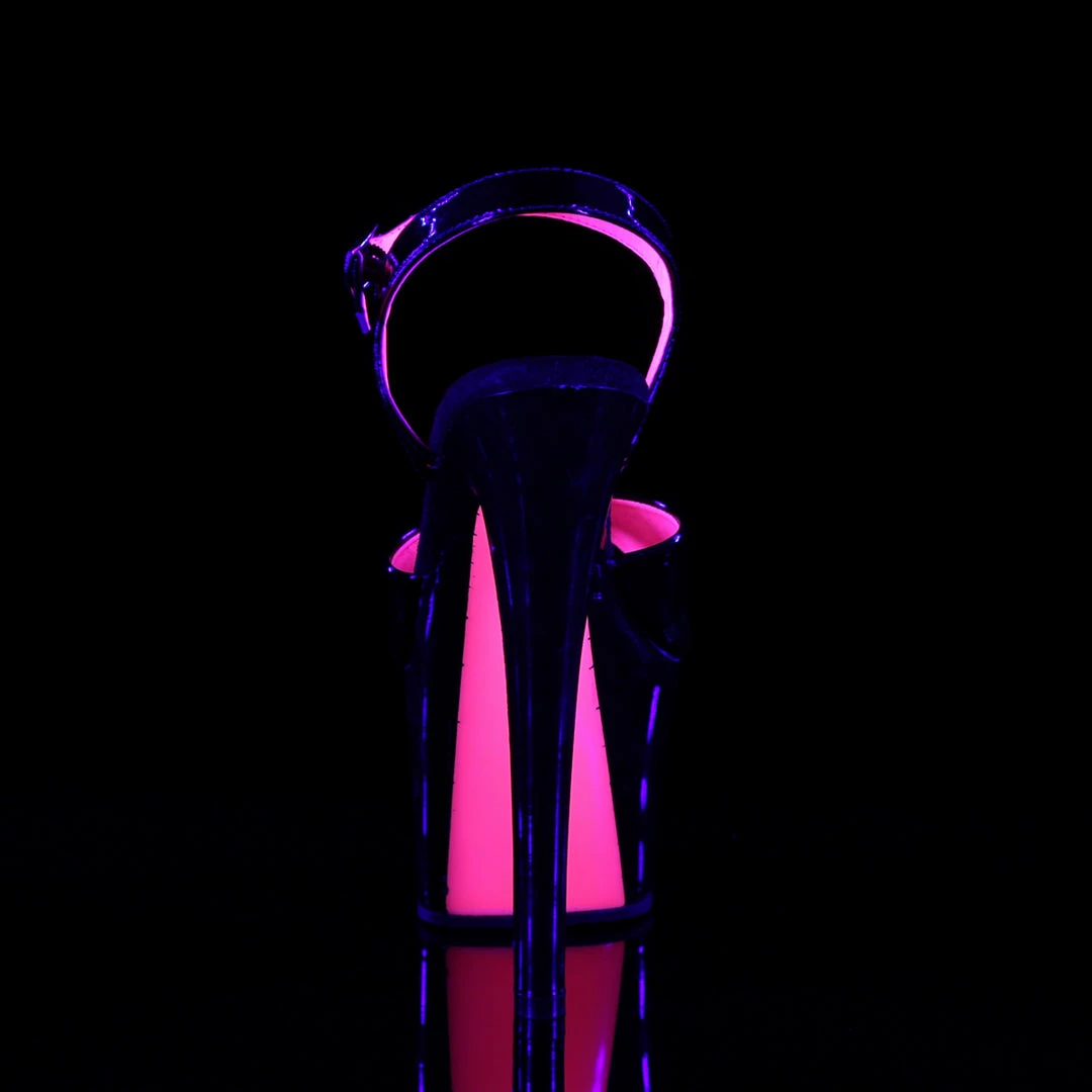 Pleaser SKY-309TT - Blk Pat/Blk-Neon H. Pink Exotic Dancing 6 Pleaser SKY-309TT - Blk Pat/Blk-Neon H. Pink Exotic Dancing