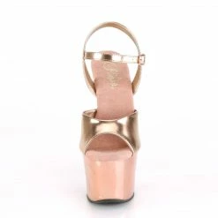 Pleaser Exotic Dancing SKY-309TTG - Rose Gold Metallic Pu/Rose G. Chrome-Gltr