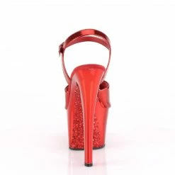 Pleaser Exotic Dancing SKY-309TTG - Red Metallic Pu/Red Chrome-Glitter