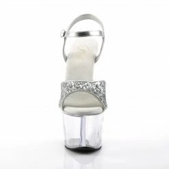 Pleaser SKY-310 - Slv Gltr/Clr