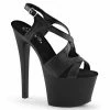 Pleaser SKY-330 - Blk Faux Leather/Blk Matte Exotic Dancing