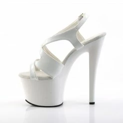 Pleaser SKY-330 - Wht Pat/Wht Exotic Dancing