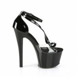 Pleaser SKY-355 - Clr-Blk Pat/Blk 11 Pleaser SKY-355 - Clr-Blk Pat/Blk