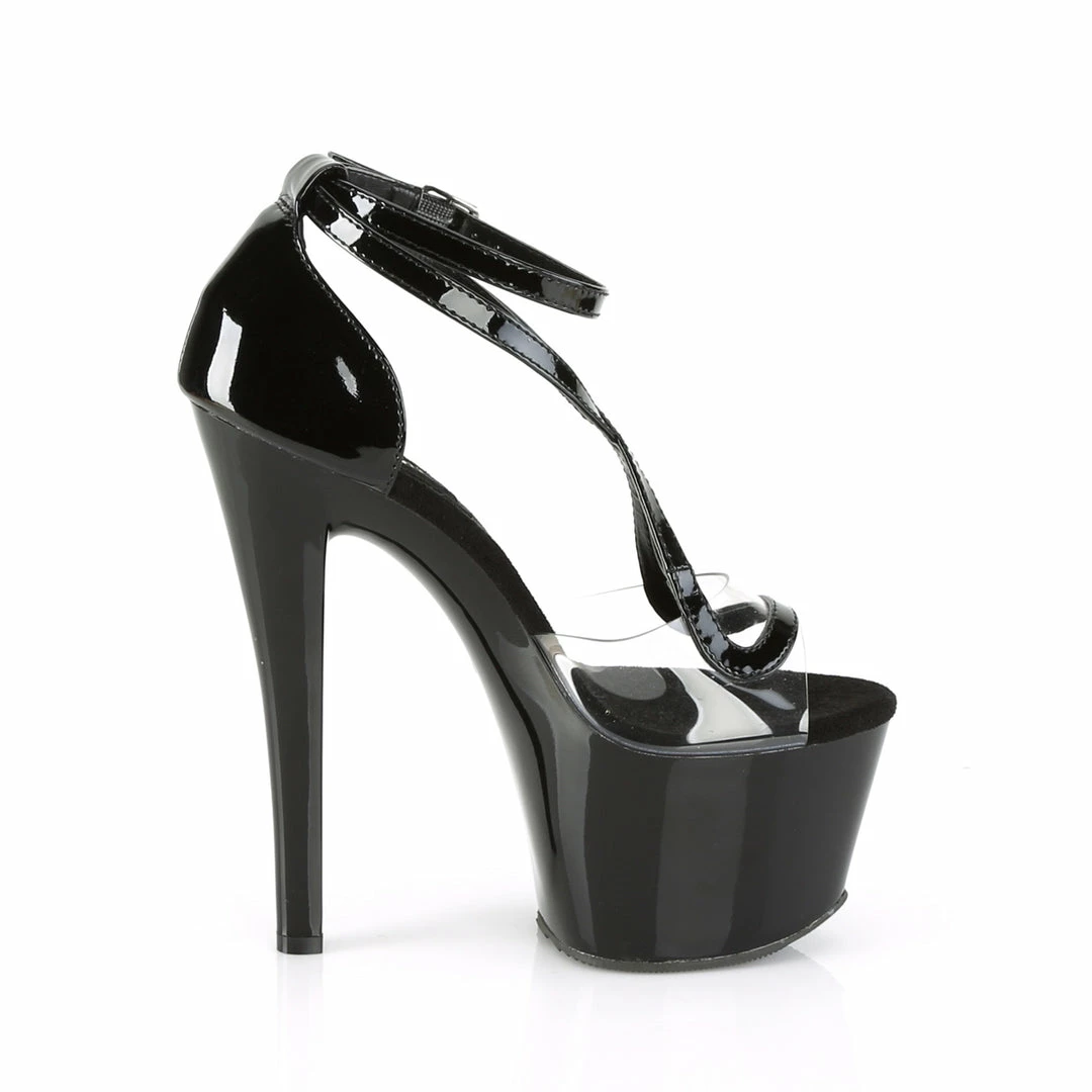 Pleaser SKY-355 - Clr-Blk Pat/Blk 7 Pleaser SKY-355 - Clr-Blk Pat/Blk
