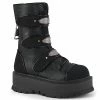 Demonia SLACKER-101 - Blk Vegan Leather-Canvas