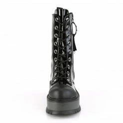 Demonia SLACKER-220 - Blk Pat-Vegan Leather