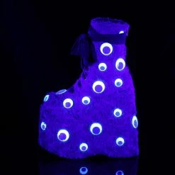 Demonia SLAY-206 - Lime Green Faux Fur