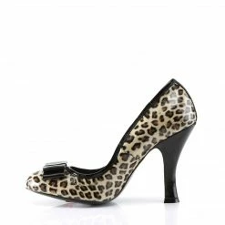 Pin Up Couture SMITTEN-01 - Tan Pu-Blk Pat (Cheetah Print) 9 Pin Up Couture SMITTEN-01 - Tan Pu-Blk Pat (Cheetah Print)