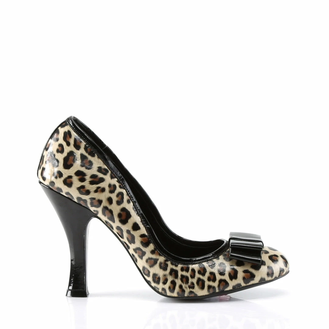 Pin Up Couture SMITTEN-01 - Tan Pu-Blk Pat (Cheetah Print) 7 Pin Up Couture SMITTEN-01 - Tan Pu-Blk Pat (Cheetah Print)
