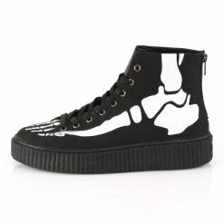 Demonia SNEEKER-252 - Blk Canvas Punk & Goth