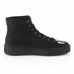 Demonia SNEEKER-252 - Blk Canvas Punk & Goth