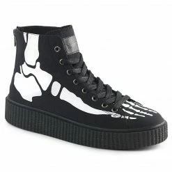 Demonia SNEEKER-252 - Blk Canvas Punk & Goth