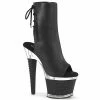 Pleaser SPECTATOR-1018 - Blk Faux Leather/Clr-Blk Matte