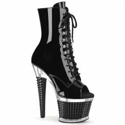 Pleaser Exotic Dancing SPECTATOR-1021 - Blk Pat/Clr-Blk