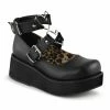 Demonia SPRITE-02 - Blk Vegan Leather Punk & Goth