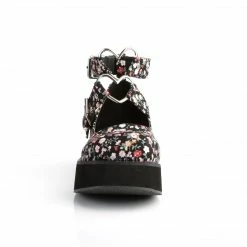 Demonia SPRITE-02 - Floral Fabric Punk & Goth