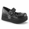 Demonia SPRITE-05 - Blk Vegan Leather-Blk Pat