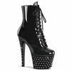 Pleaser STARDUST-1020-7 - Blk/Blk Exotic Dancing