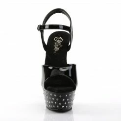 Pleaser STARDUST-609 - Blk Pat/Blk