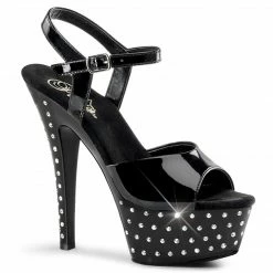 Pleaser STARDUST-609 - Blk Pat/Blk
