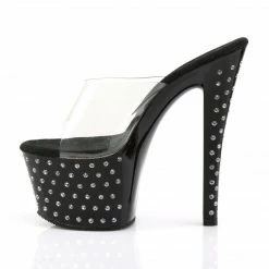 Pleaser STARDUST-701 - Clr/Blk 9 Pleaser STARDUST-701 - Clr/Blk