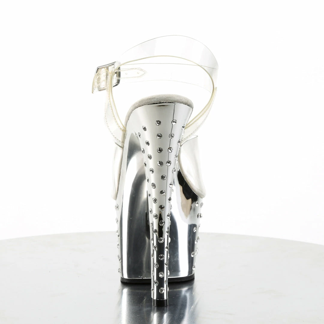 Pleaser STARDUST-708 - Clr/Slv Chrome 6 Pleaser STARDUST-708 - Clr/Slv Chrome