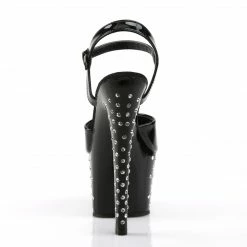 Pleaser Exotic Dancing STARDUST-709 - Blk Pat/Blk 10 Pleaser Exotic Dancing STARDUST-709 - Blk Pat/Blk