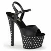 Pleaser Exotic Dancing STARDUST-709 - Blk Faux Leather/Blk Matte 1 Pleaser Exotic Dancing STARDUST-709 - Blk Faux Leather/Blk Matte