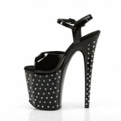 Pleaser Exotic Dancing STARDUST-809 - Blk Pat/Blk