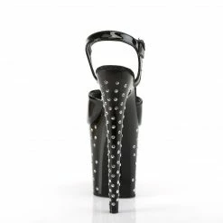 Pleaser Exotic Dancing STARDUST-809 - Blk Pat/Blk