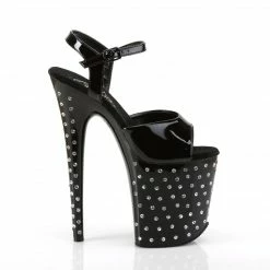 Pleaser Exotic Dancing STARDUST-809 - Blk Pat/Blk