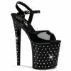 Pleaser Exotic Dancing STARDUST-809 - Blk Pat/Blk 1 Pleaser Exotic Dancing STARDUST-809 - Blk Pat/Blk
