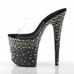 Pleaser Exotic Dancing STARSPLASH-801 - Clr/Blk(Slv Hologram Stars) 9 Pleaser Exotic Dancing STARSPLASH-801 - Clr/Blk(Slv Hologram Stars)