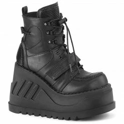 Demonia STOMP-13 - Blk Vegan Leather Punk & Goth