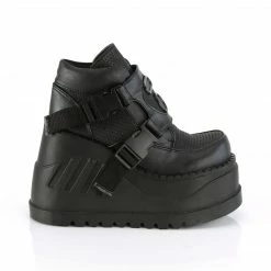 Demonia Punk & Goth STOMP-15 - Blk Vegan Leather