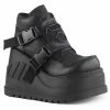 Demonia Punk & Goth STOMP-15 - Blk Vegan Leather