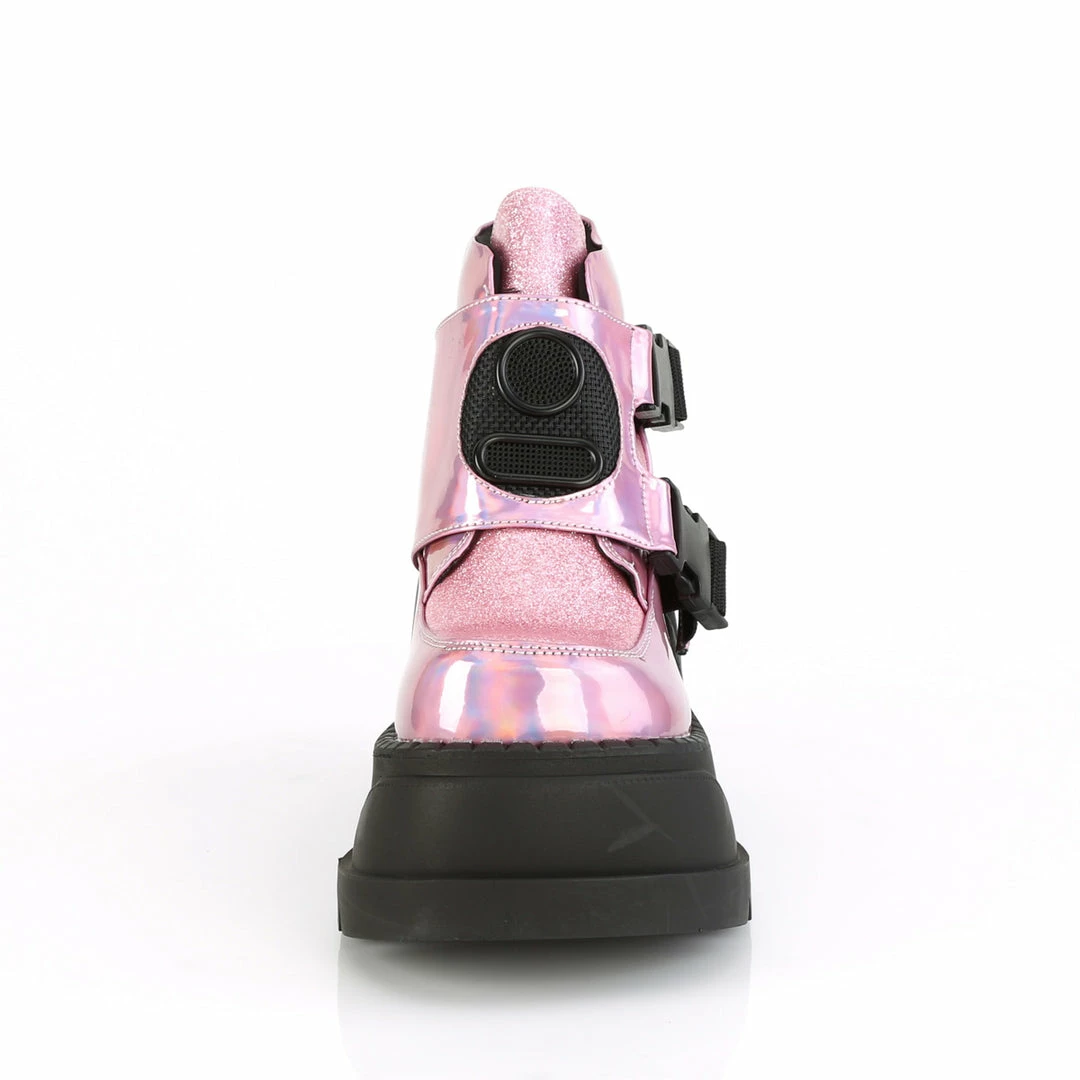 Demonia STOMP-15 - Pink Hologram-Glitter Punk & Goth 4 Demonia STOMP-15 - Pink Hologram-Glitter Punk & Goth