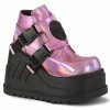 Demonia STOMP-15 - Pink Hologram-Glitter Punk & Goth