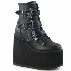 Demonia SWING-103 - Blk Vegan Leather Punk & Goth