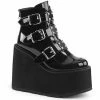 Demonia SWING-105 - Blk Patent Punk & Goth