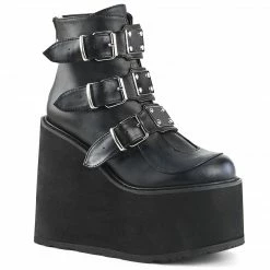 Demonia SWING-105 - Blk Vegan Leather Punk & Goth