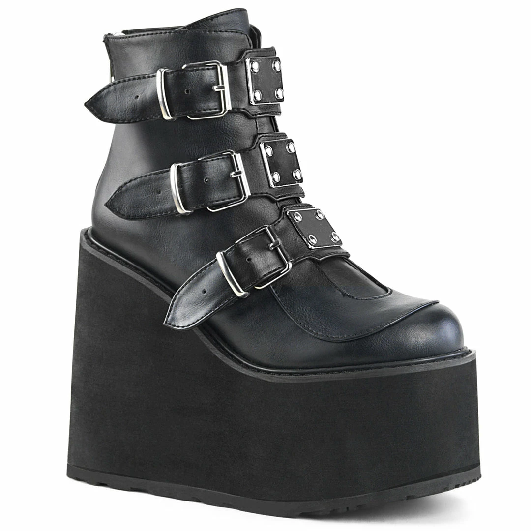 Demonia SWING-105 - Blk Vegan Leather Punk & Goth 3 Demonia SWING-105 - Blk Vegan Leather Punk & Goth
